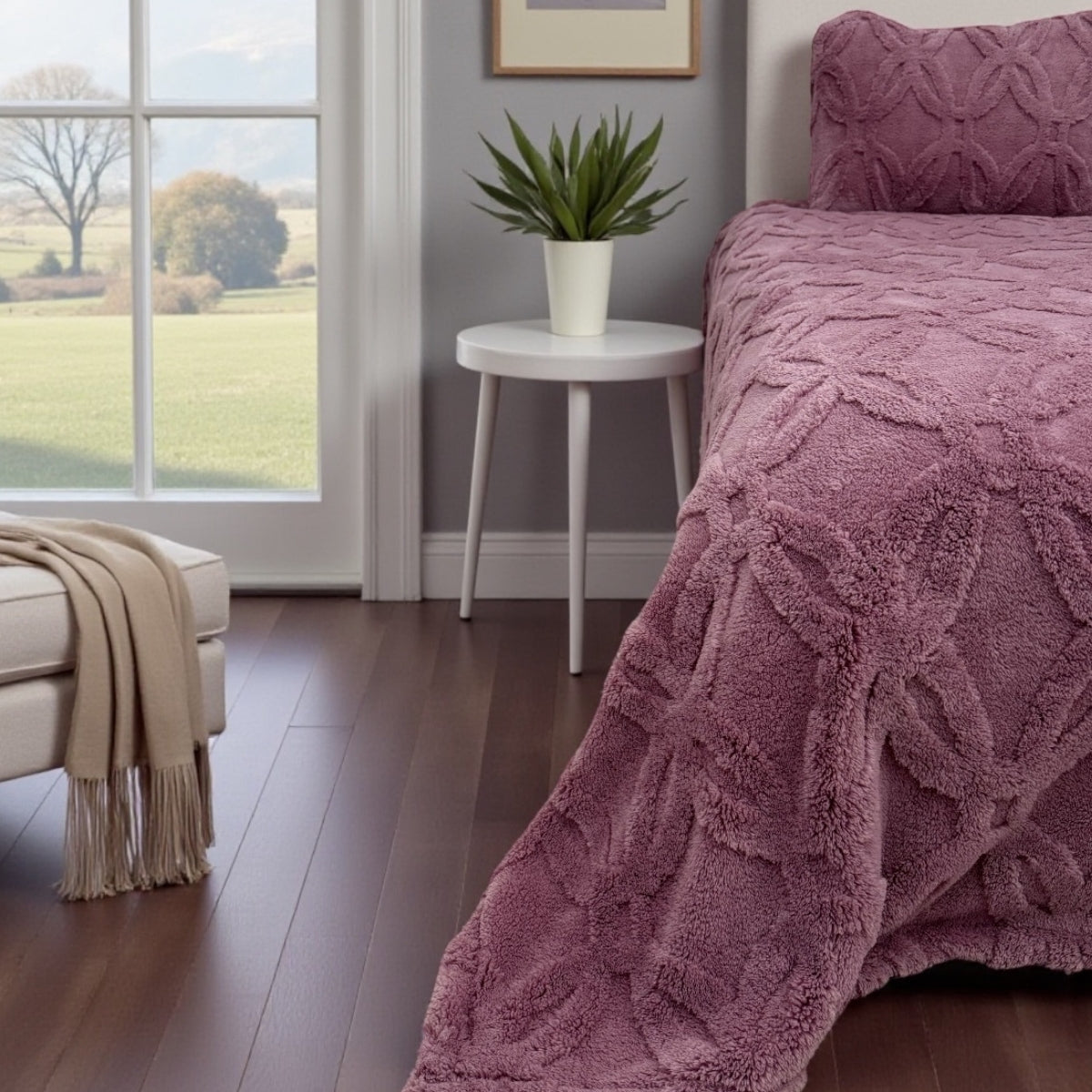 Orion Seri Wellsoft Tek Kişilik Yatak Örtüsü Seti 180×235 cm + 1 Yastık Kılıfı | Ultra Yumuşak, Lüks Battaniye Dokulu