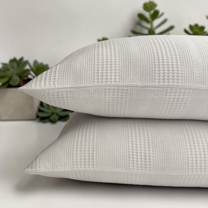 Seranova Bordürlü 2 Adet 50x70 Yastık Kılıfı %100 Pamuk Kapaklı Otel Tipi Dayanıklı