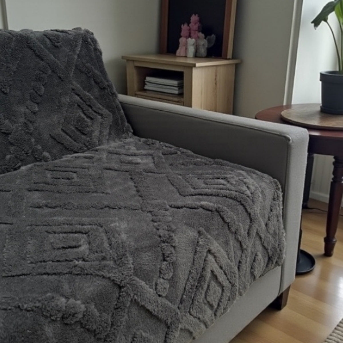 Nordic Stil Koltuk Örtüsü Kaymaz 3’lü Koltuk Kılıfı –Yıkanabilir, Kolay Temizlenen Kumaş