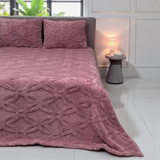 Orion Seri Wellsoft Yatak Örtüsü Seti 230×250 cm + 2 Yastık Kılıfı | Ultra Soft, Peluş Battaniye Dokulu