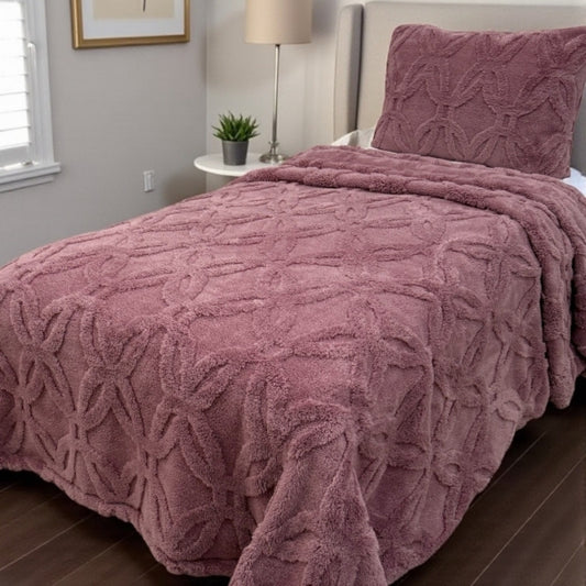 Orion Seri Wellsoft Tek Kişilik Yatak Örtüsü Seti 180×235 cm + 1 Yastık Kılıfı | Ultra Yumuşak, Lüks Battaniye Dokulu