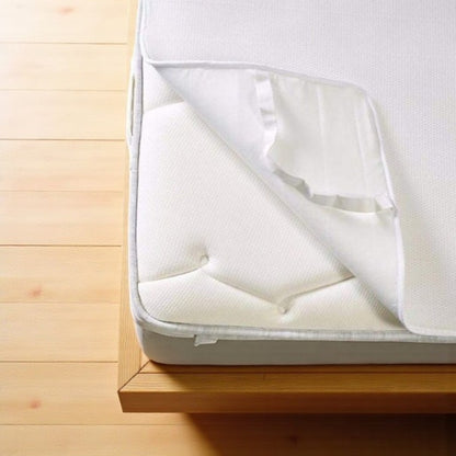 4-Corner Waterproof Cotton Top / Polyurethane Bottom Fitted Mattress Protector – Antibacterial, Silent Protection | Single & Double, Baby Sizes