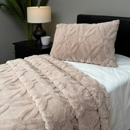 Orion Seri Wellsoft Tek Kişilik Yatak Örtüsü Seti 180×235 cm + 1 Yastık Kılıfı | Ultra Yumuşak, Lüks Battaniye Dokulu