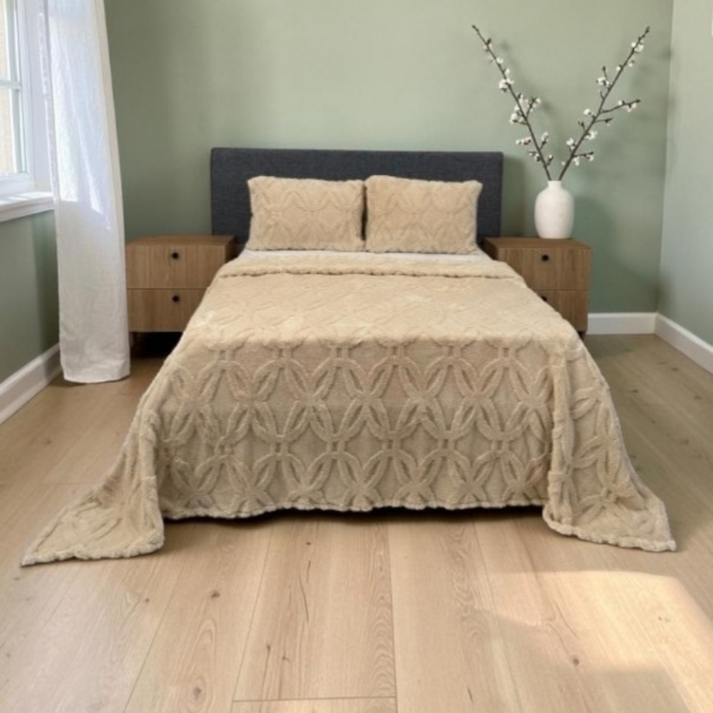 Orion Seri Wellsoft Yatak Örtüsü Seti 230×250 cm + 2 Yastık Kılıfı | Ultra Soft, Peluş Battaniye Dokulu