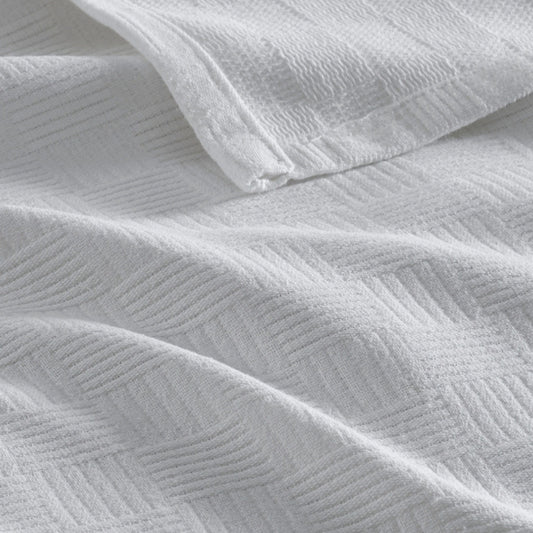 Breeze Series Double %100 Cotton Checkered Bedspread – Breathable Luxury Hotel Comfort