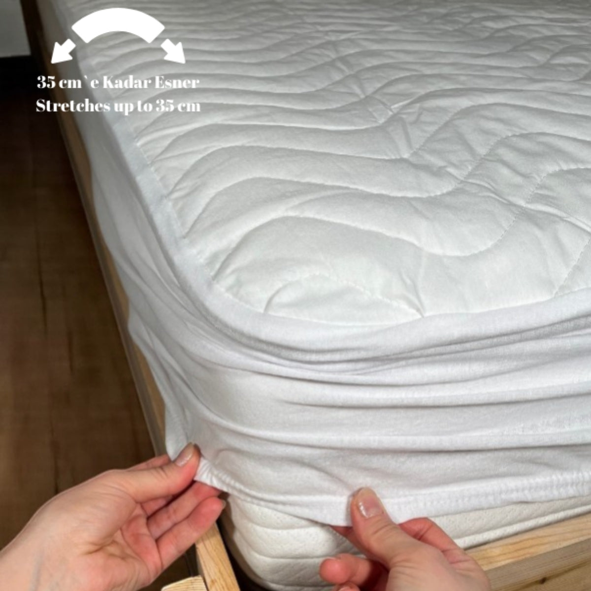 Aura Series Quilted Fitted Waterproof Mattress Protector - Waterproof, Non-Sweating - Single / Double