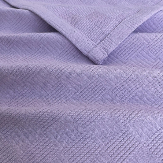 Breeze Series Double %100 Cotton Checkered Bedspread – Breathable Luxury Hotel Comfort