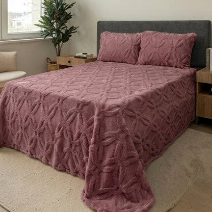 Orion Seri Wellsoft Yatak Örtüsü Seti 230×250 cm + 2 Yastık Kılıfı | Ultra Soft, Peluş Battaniye Dokulu